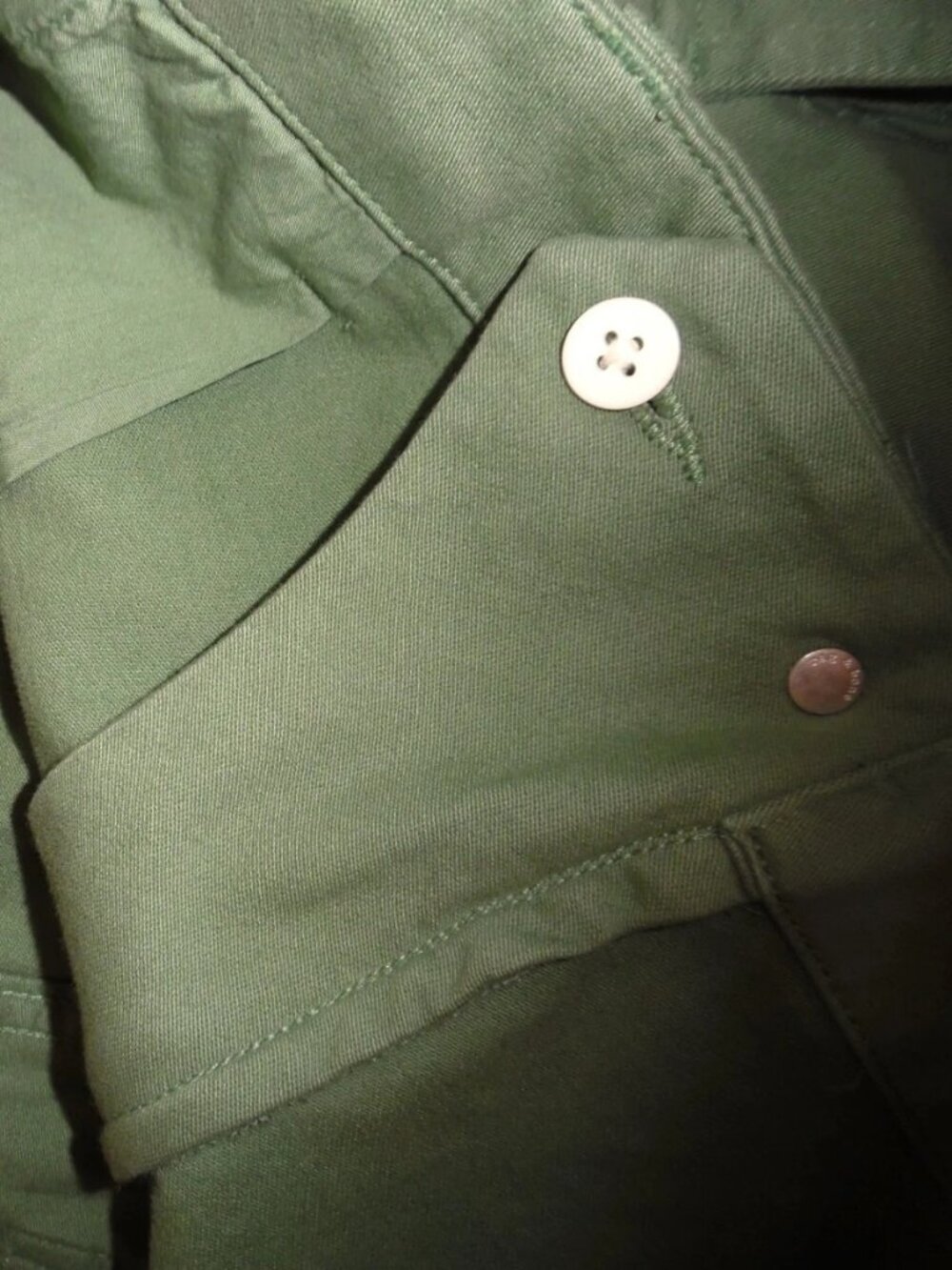 NWOT Rag & Bone Nora Wide Leg Cargo Utility Pant 100% Cotton Olive Army Green 30 - Picture 6 of 9